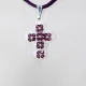 Small Cross - Anahita-Purple Suedine - 1